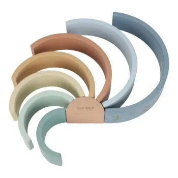 Little Dutch Stapelbogen Holz blau - Forest Friends