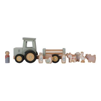 Little Dutch Traktor mit Anhänger Little Farm LD7149