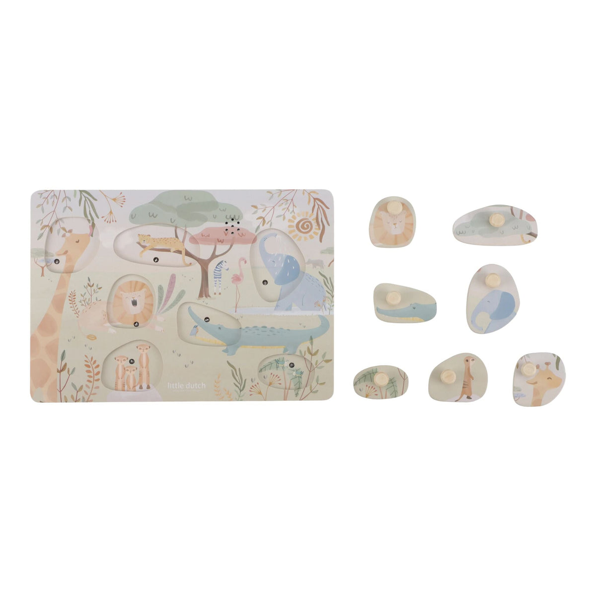 Little Dutch Soundpuzzle-Teile von Little Dutch mit liebevollen Safari-Motiven 