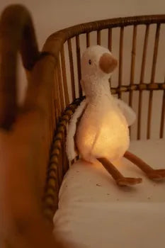 Kuschel Gans mit Nachtlicht - Licht & Ton - Little Dutch