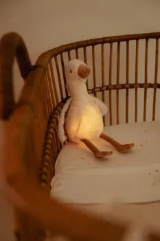 Kuschel Gans mit Nachtlicht - Licht & Ton - Little Dutch