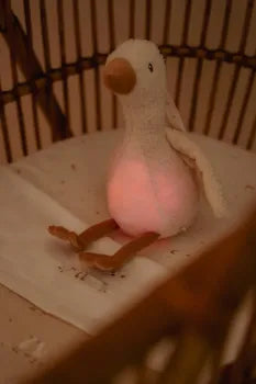 Kuschel Gans mit Nachtlicht - Licht & Ton - Little Dutch