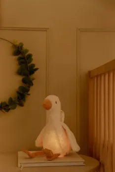 Kuschel Gans mit Nachtlicht - Licht & Ton - Little Dutch