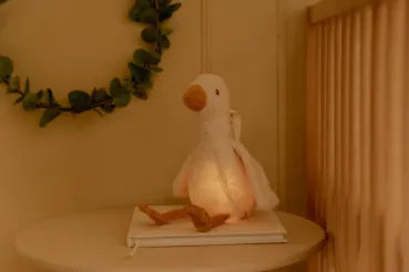 Kuschel Gans mit Nachtlicht - Licht & Ton - Little Dutch