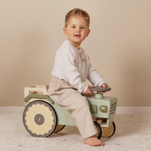 Little Dutch Lauftraktor Holz - Little Farm - der Wandertraktor – Detailansicht