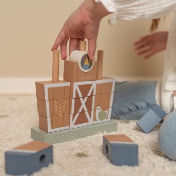 Little Dutch Little Farm Stapelspiel Bauernhaus Holz LD7144