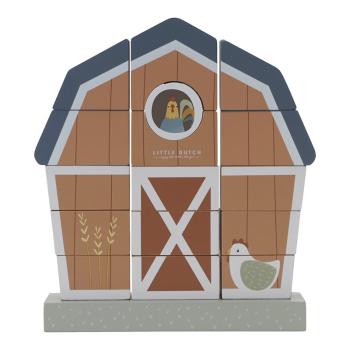 Little Dutch Little Farm Stapelspiel Bauernhaus Holz LD7144