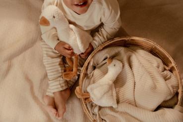 Kuschelgans 25 cm Weiß - Kleine Gans Little Goose - Little Dutch