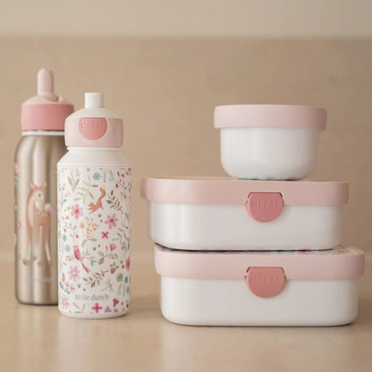 Little Dutch Lunchset Campus (Trinkflasche Pop-Up + Brotdose + Fruchtbox) - Fairy Wonders Mepal – Set