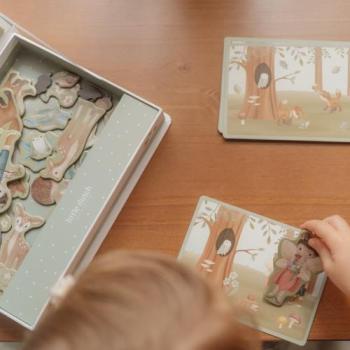 Little Dutch Magnet Puzzle verzauberter Wald mit Verpackung