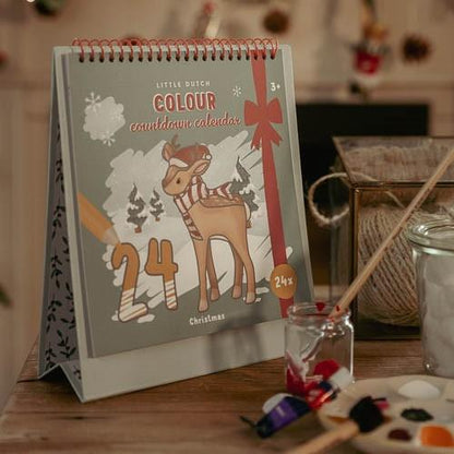 Little Dutch Malbuch Adventskalender - der X-Mas Ausmalkalender – Detailansicht