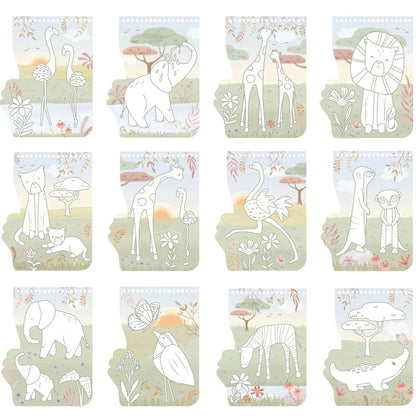 Little Dutch Malbuch Rosa Flamingo - Safari Friends Details