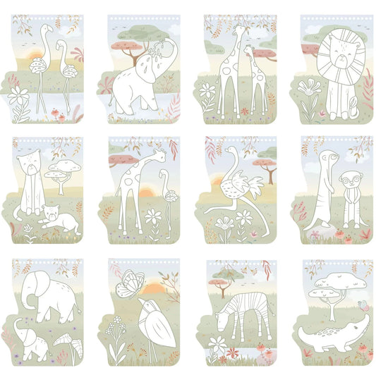 Little Dutch Malbuch Rosa Flamingo - Safari Friends Details
