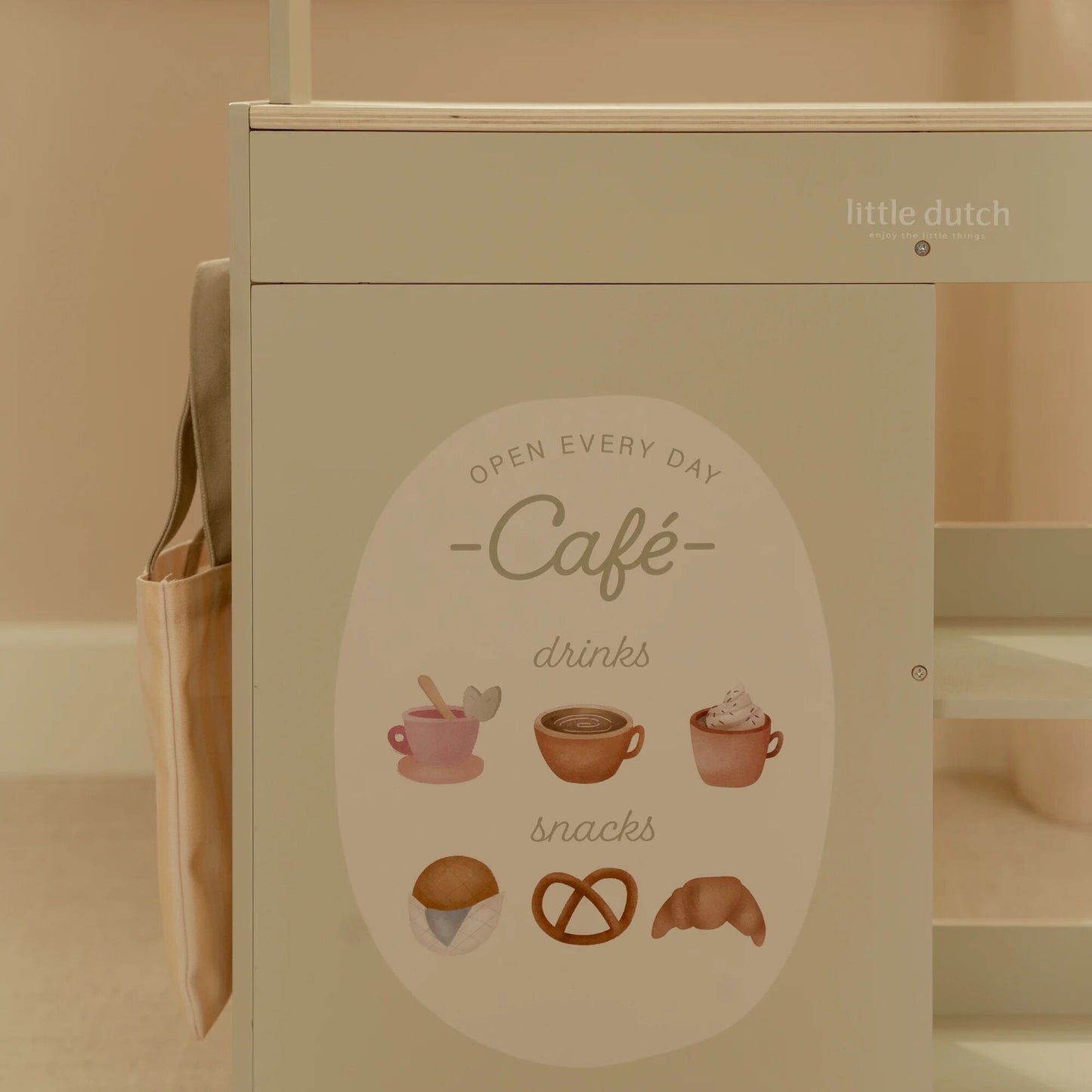 Little Dutch Marktstand & Cafe - in one - Holz FSC – Geschenkidee