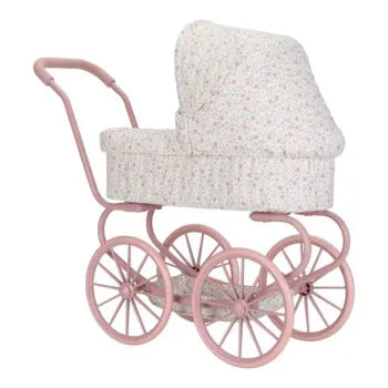 Little Dutch rosa Puppenwagen - Metall - Soft Flowers