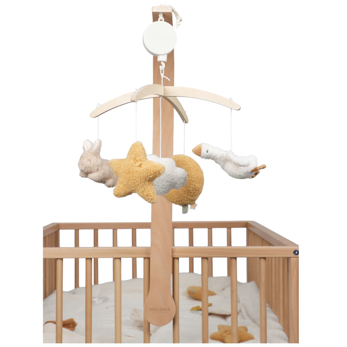 Little Dutch Musikmobile Holz Newborn Naturals FSC LD8400 – Größe