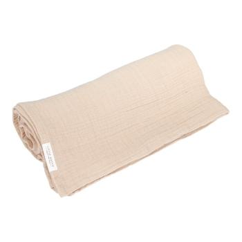 Little Dutch Musselintuch Swaddle 120 x 120 Beige Little Dutch Detailansicht