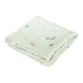 Little Dutch Musselintuch Swaddles 70 x 70 Little Farm / Pure Olive