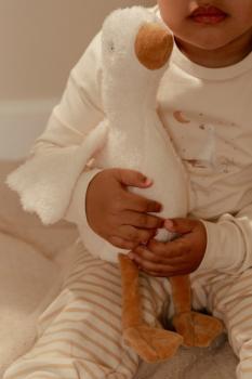 Kuschelgans 25 cm Weiß - Kleine Gans Little Goose - Little Dutch