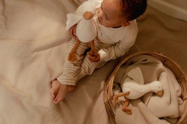 Kuschelgans 25 cm Weiß - Kleine Gans Little Goose - Little Dutch