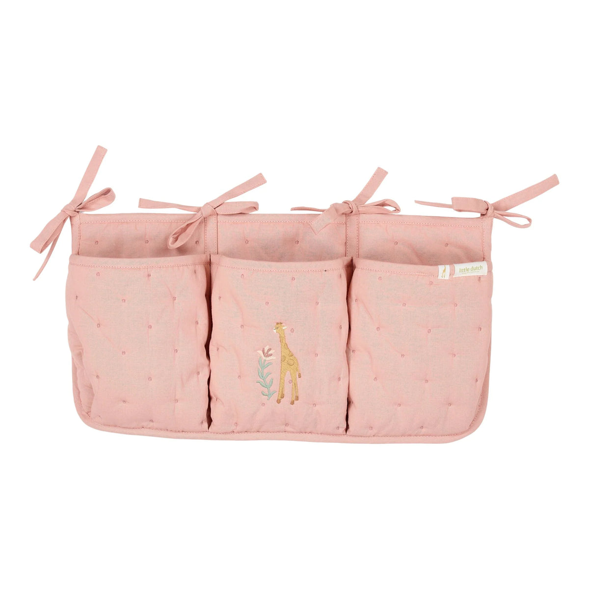 Little Dutch Organizer Giraffe Rosa Blooming Safari mit Stoffbändern zum Anbinden