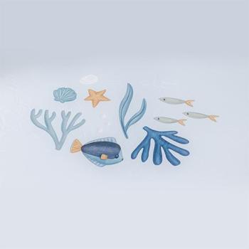 Little Dutch Pop-up Strandzelt Ocean Dreams Blue im Einsatz