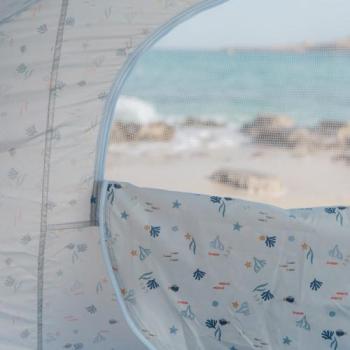 Little Dutch Pop-up Strandzelt Ocean Dreams Blue Material Nahaufnahme