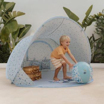 Little Dutch Pop-up Strandzelt Ocean Dreams Blue von der Seite