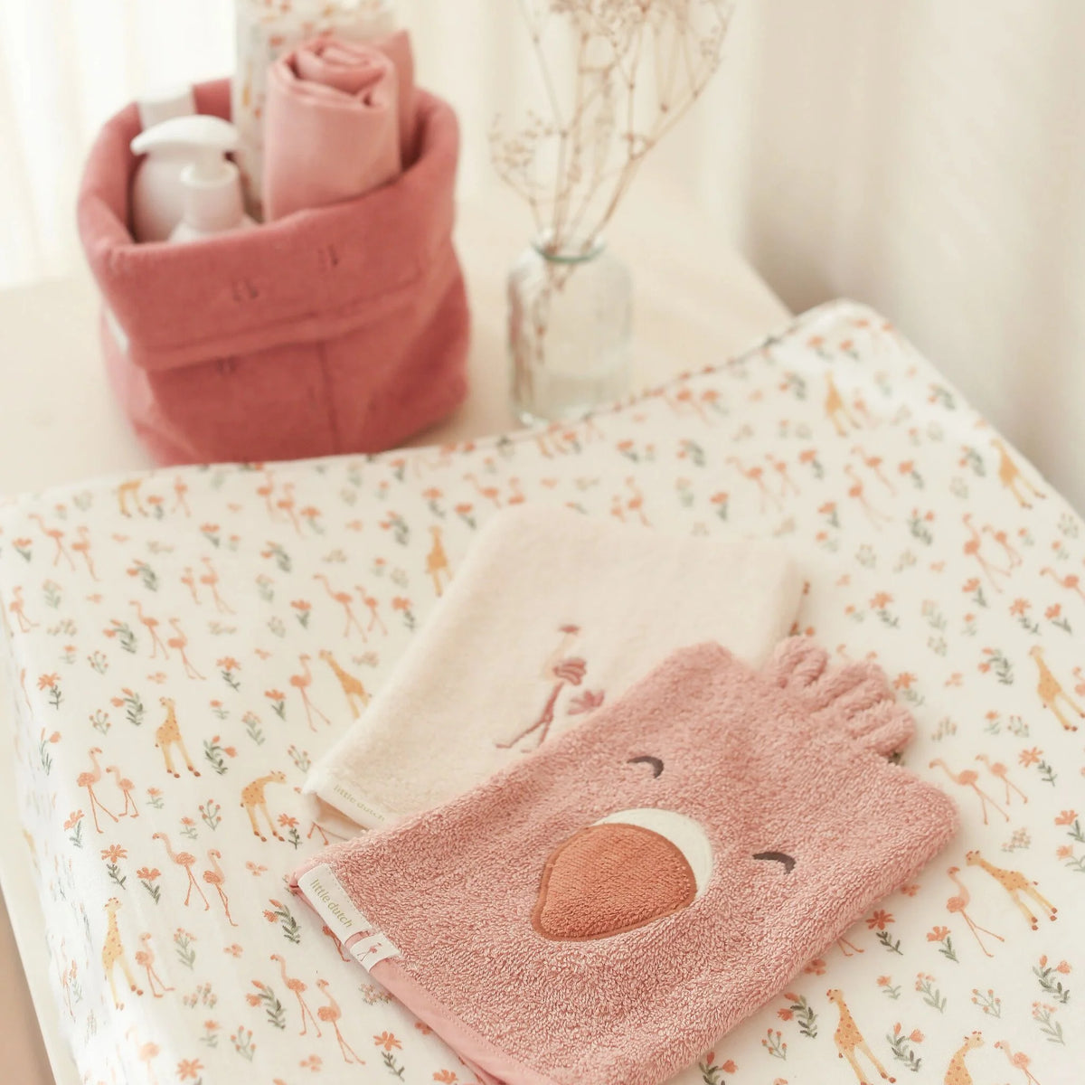 Little Dutch Blooming Safari Pucktuch 70 × 70 cm für Babys