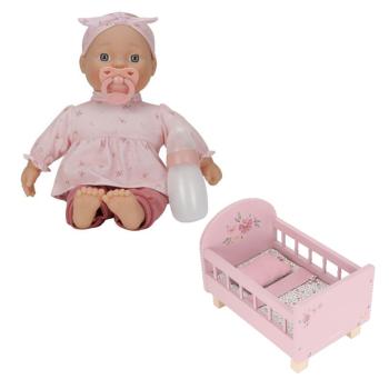 Little Dutch Bundle: Babypuppe Lily & Puppenbett mit Textilien – Soft Flowers Liefertermin Mitte März