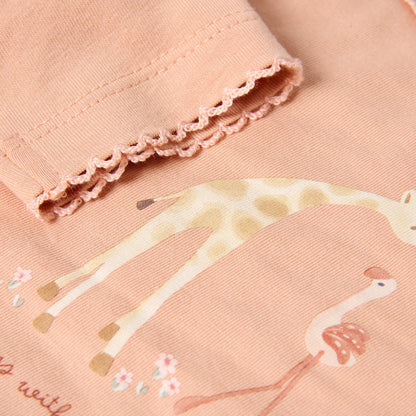 Little Dutch Pyjama Blooming Safari mit gerüschten Ärmelabschlüssen