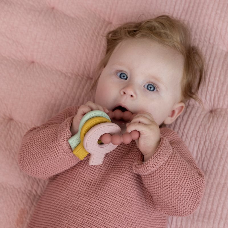 Little Dutch rosa Beißspielzeug Schlüsselbund – Material