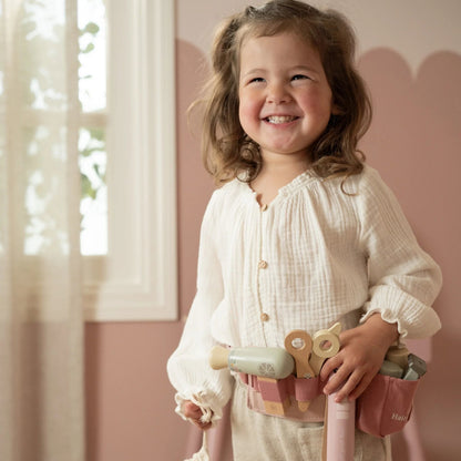 Little Dutch rosa Friseur Set Kinder Holz – Anwendung