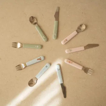 Little Dutch Kinder-Besteckset grün Mepal mio 3-teilig - Little Farm