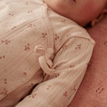 Little Dutch Baby Wickelshirt Langarm Rosa Fairy Flowers (Gr. 44-74)