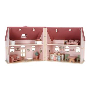 Little Dutch Tragbares Puppenhaus rosa Holz LD7116