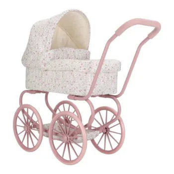 Little Dutch rosa Puppenwagen - Metall - Soft Flowers