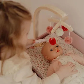 Little Dutch rosa Puppenwickeltisch FSC Holz