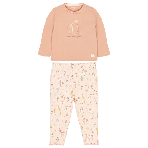 Little Dutch rosa Pyjama Blooming Safari mit Rüschen CL2609-601