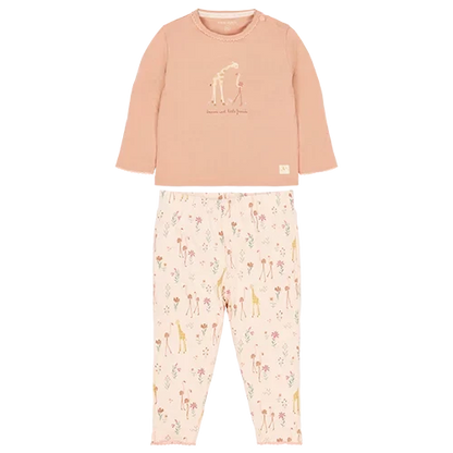 Little Dutch rosa Pyjama Blooming Safari mit Rüschen CL2609-601
