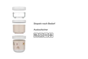 Little Dutch rosa Snackbox stapelbar Mepal Mio 3-teilig Fairy Garden