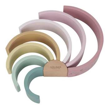 Little Dutch rosa Stapel Regenbogen Holz - Fairy Garden LD7337