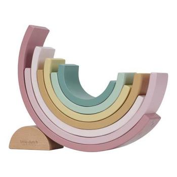 Little Dutch rosa Stapel Regenbogen Holz - Fairy Garden LD7337
