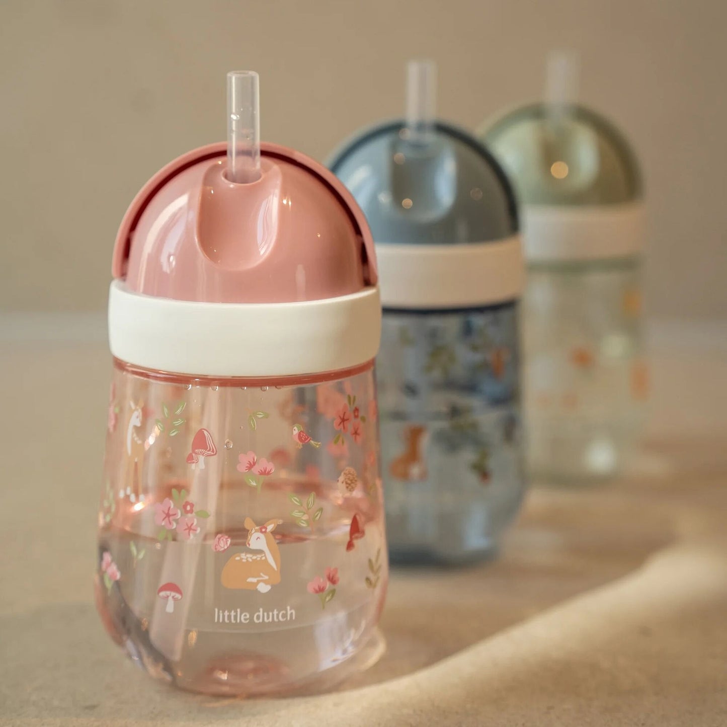 Little Dutch rosa Strohhalmbecher Mepal Mio 300 ml - Fairy Garden – Größe