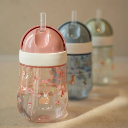 Little Dutch rosa Strohhalmbecher Mepal Mio 300 ml - Fairy Garden – Größe