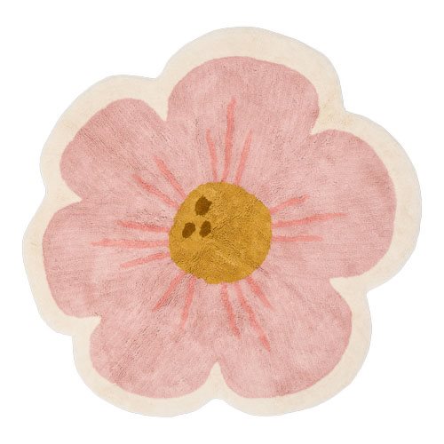 Little Dutch Teppich Blume Rosa