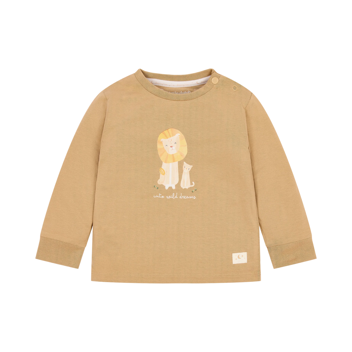 Little Dutch Pyjama Oberteil mit Into Wild Dreams Schriftzug