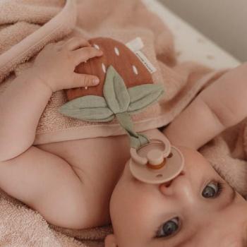 Little Dutch Schnullertuch Musselin Erdbeere