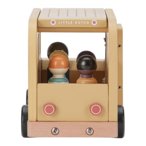 Little Dutch Schulbus Holz mit Spielfiguren – Geschenkidee