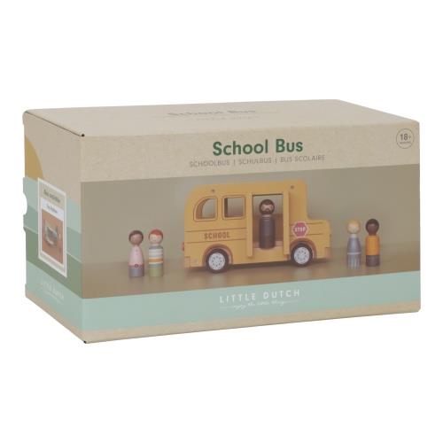 Little Dutch Schulbus Holz mit Spielfiguren – Lifestyle
